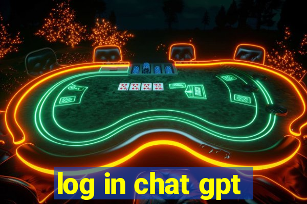 log in chat gpt